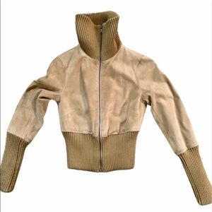 ‼️LAUNDRY‼️ SUEDE LEATHER CAMEL JACKET